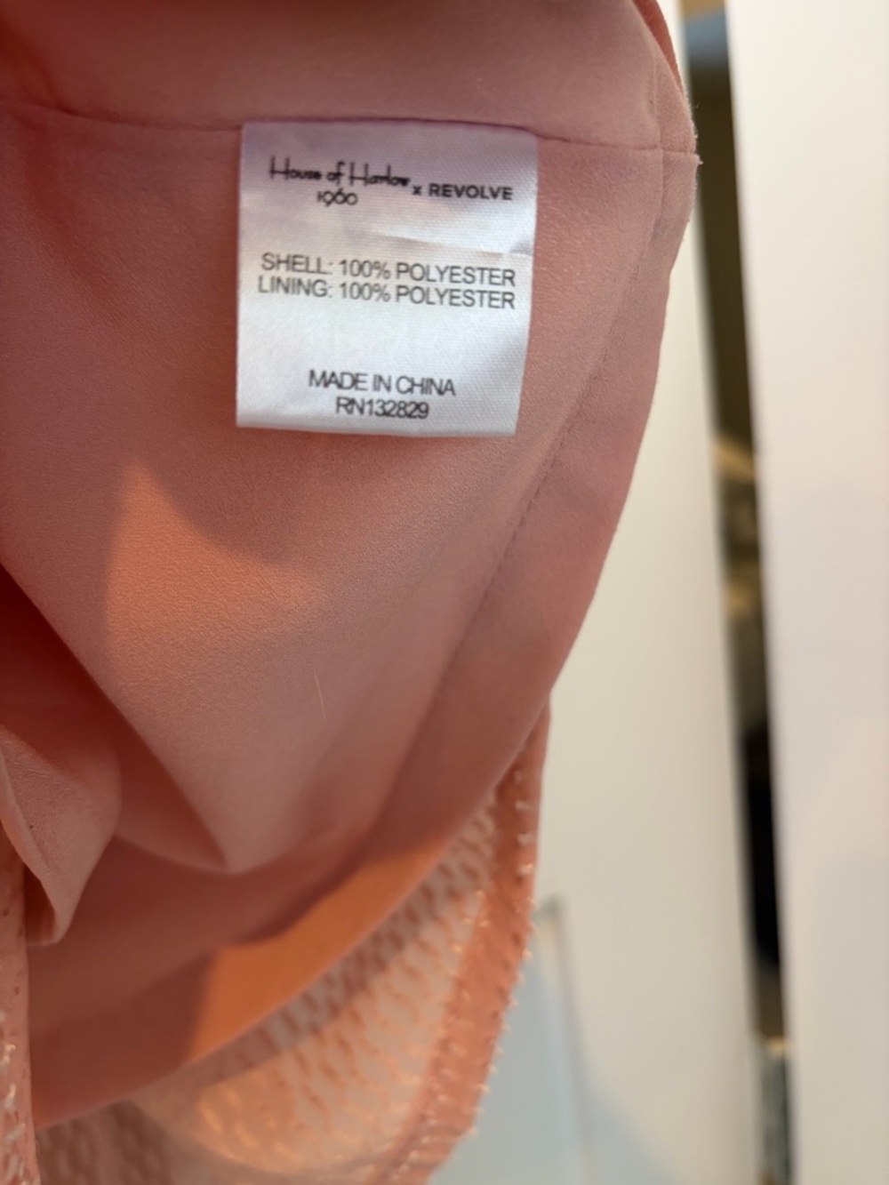 House of Harlow 1960 Textured Baby Pink Maxi Dress - Picture 7 of 8